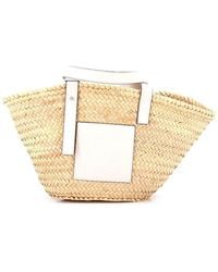 Loewe - Raffia Basket Tote Medium (Authentic Pre-Loved) - Lyst