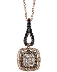 Le Vian - Le Vian 14K Rose 0.82 Ct. Tw. Diamond Pendant Necklace - Lyst