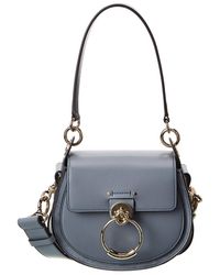 Chloé - Tess Small Leather & Suede Shoulder Bag - Lyst