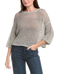 Lafayette 148 New York - Oversized Open Stitch Sweater - Lyst