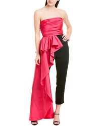 jay godfrey red bond jumpsuit
