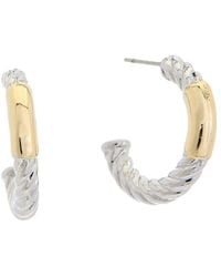 Juvell - 18k Two-tone Plated Hoops - Lyst