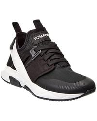 Tom Ford - Low Top Suede-trim Sneaker - Lyst