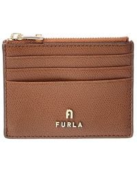 Furla - Camelia Small Leather Zipped Card Case - Lyst