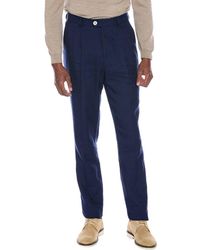 Brunello Cucinelli - Leisure Fit Linen & Wool-Blend Pant - Lyst