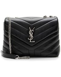 Saint Laurent - Matelasse Calfskin Monogram Loulou Chain Small Crossbody (Authentic Pre-Loved) - Lyst