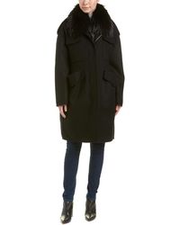 Moncler Philliera Wool & Cashmere-blend Coat - Black