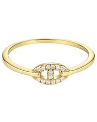 Adornia - 14K Plated Cz Link Ring - Lyst