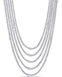 Diamond Select Cuts - Certified 18k 16.14 Ct. Tw. Diamond Tennis Necklace - Lyst