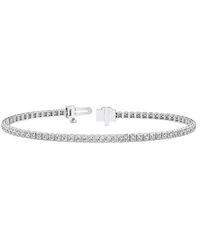 Lab Grown Diamonds - 14K 2.11 Ct. Tw. Lab-Grown Diamond Tennis Bracelet - Lyst