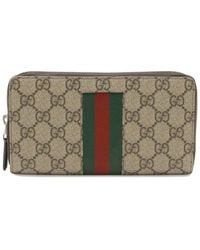 Gucci - Gg Supreme Canvas Long Wallet (Authentic Pre-Loved) - Lyst