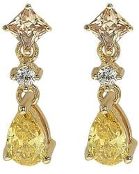Suzy Levian CZ Jewelry - Suzy Levian Silver Cz Dangle Earrings - Lyst
