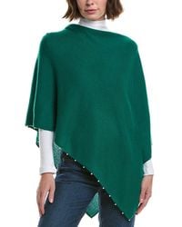 Sofiacashmere - Sofiacashmere Knit Wool & Cashmere-Blend Poncho - Lyst
