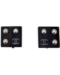 CHANEL - Plastic Earrings Cc (authentic Pre-loved) - Lyst