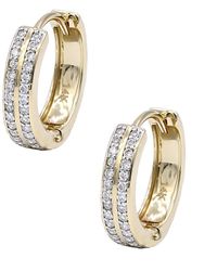 Diana M. Jewels - Fine Jewelry 14k 0.20 Ct. Tw. Diamond Hoops - Lyst