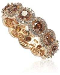 Suzy Levian CZ Jewelry - Suzy Levian Silver Cz Eternity Ring - Lyst