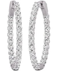 Diana M. Jewels - Diana M. Fine Jewelry 14k 5.00 Ct. Tw. Lab Grown Diamond Hoops - Lyst
