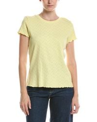 NIC+ZOE - Lace Knit T Shirt - Lyst