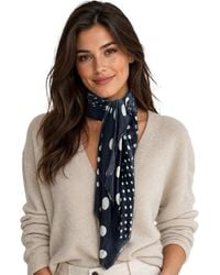 Blue Pacific - Polka Dots Cashmere-Blend Neckerchief - Lyst