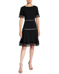 Shani - A-Line Crepe Dress - Lyst