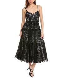 Cinq À Sept - Lana Lace Midi Dress - Lyst