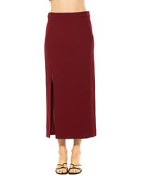 Alexia Admor - Onyx Midi Skirt - Lyst