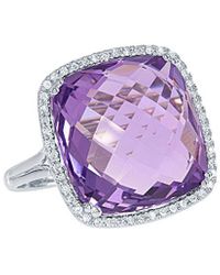 Diana M. Jewels - Fine Jewelry 14k 14.25 Ct. Tw. Diamond & Amethyst Ring - Lyst