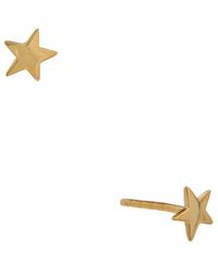 Italian Gold - 10K Star Stud Earrings - Lyst