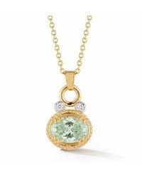 Reiss - 14K 2.55 Ct. Tw. Diamond & Amethyst Necklace - Lyst