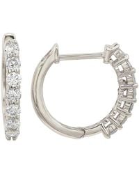 Suzy Levian - 14k 0.50 Ct. Tw. Diamond Huggie Earrings - Lyst