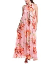 Adrianna Papell - Halter Trapeze Gown - Lyst