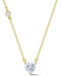 Sphera Milano - 14K Over Heart Collar Necklace - Lyst