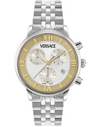 Versace - Classic Round Chrono Watch - Lyst