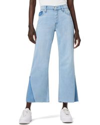 Hudson Jeans - Rosie High-rise Wide Leg Crop Blue Spring Jean - Lyst