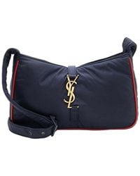 Saint Laurent - Blue Nylon Le 5 A 7 Shoulder Bag (authentic Pre-loved) - Lyst