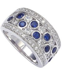 Suzy Levian - 18k & Silver 3.75 Ct. Tw. Sapphire Ring - Lyst