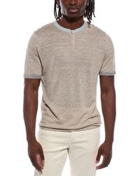 Autumn Cashmere - Colorblock Trims Henley T-Shirt - Lyst