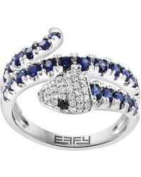 Effy Fine Jewelry - 14K 1.35 Ct. Tw. Diamond & Sapphire Ring - Lyst