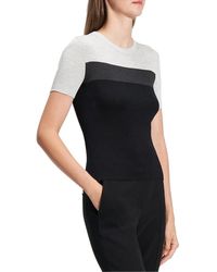Theory - Silk Basic Tee - Lyst