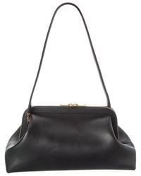 Celine - Logo Leather Shoulder Bag - Lyst