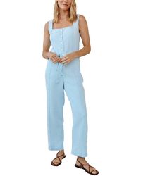 Bella Dahl - Square Neck Jumpsuit - Lyst