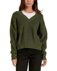 Elan - Off-The-Shoulder Wool-Blend Sweater - Lyst