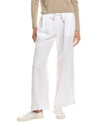 James Perse - Wide Leg Linen Pant - Lyst