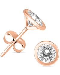 Diamond Select Cuts - 14k Rose Gold 0.37 Ct. Tw. Diamond Earrings - Lyst