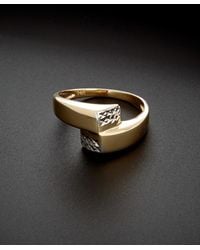 Italian Gold - 14k Two-tone Ring - Lyst