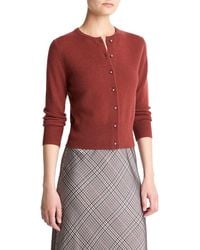 Vince - Metal Button Wool & Cashmere-Blend Cardigan - Lyst