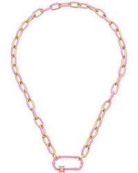 Juvell - 18k Plated Enamel Link Necklace - Lyst