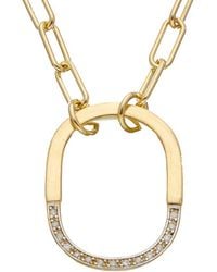 Meshmerise - 18K Over 0.20 Ct. Tw. Diamond Necklace - Lyst