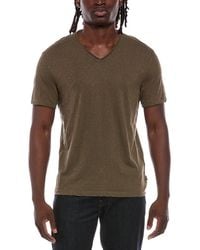 John Varvatos - Miles Slub V-Neck Shirt - Lyst