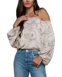 L'Agence - Asami Chain One Shoulder Bls - Lyst